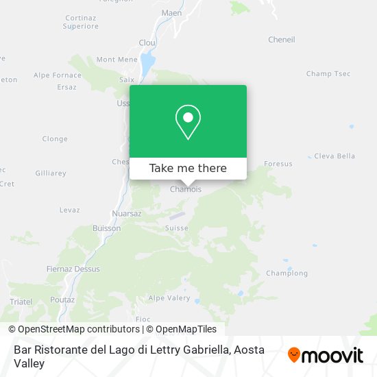 Bar Ristorante del Lago di Lettry Gabriella map