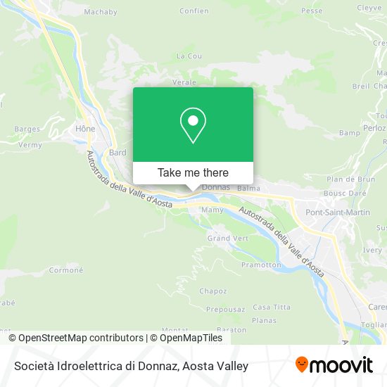 Società Idroelettrica di Donnaz map