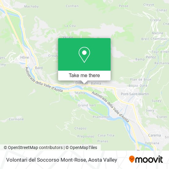 Volontari del Soccorso Mont-Rose map