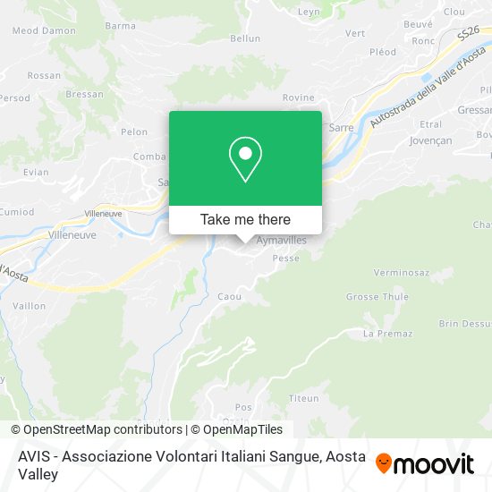 AVIS - Associazione Volontari Italiani Sangue map