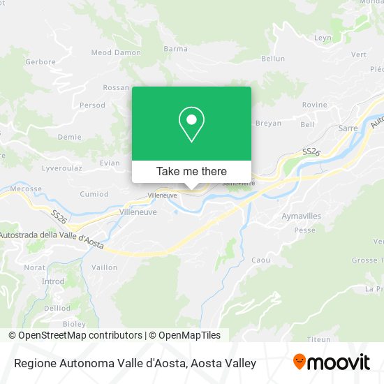 Regione Autonoma Valle d'Aosta map