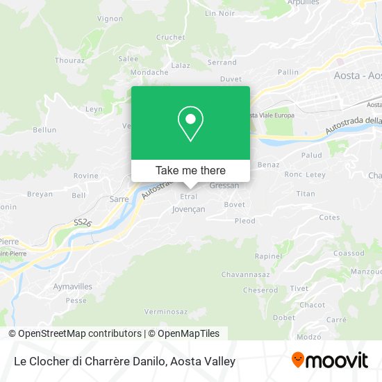 Le Clocher di Charrère Danilo map