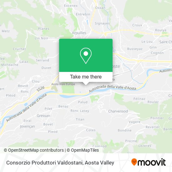 Consorzio Produttori Valdostani map