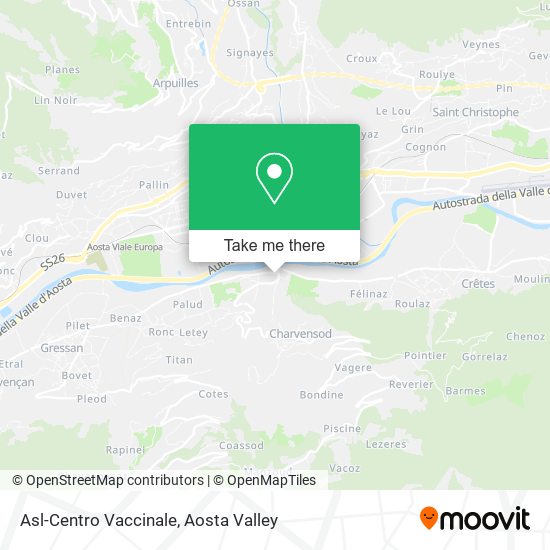 Asl-Centro Vaccinale map