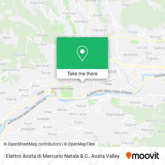 Elettro Aosta di Mercurio Natale & C. map