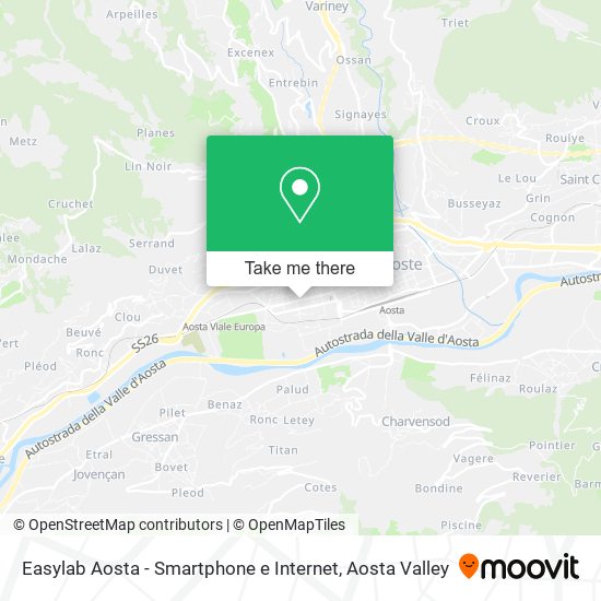 Easylab Aosta - Smartphone e Internet map
