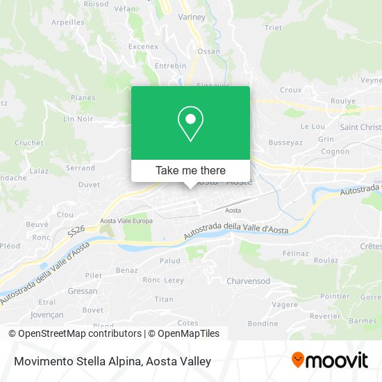 Movimento Stella Alpina map
