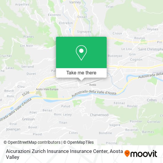 Aicurazioni Zurich Insurance Insurance Center map