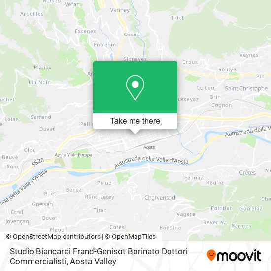 Studio Biancardi Frand-Genisot Borinato Dottori Commercialisti map