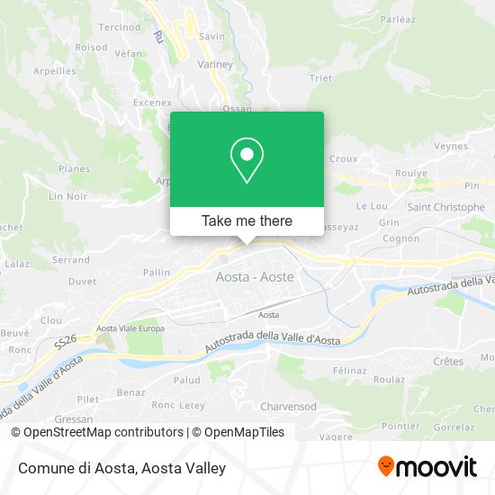 Comune di Aosta map