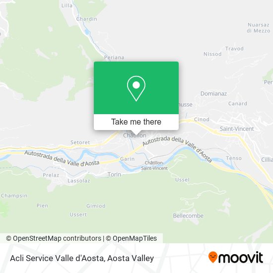 Acli Service Valle d'Aosta map