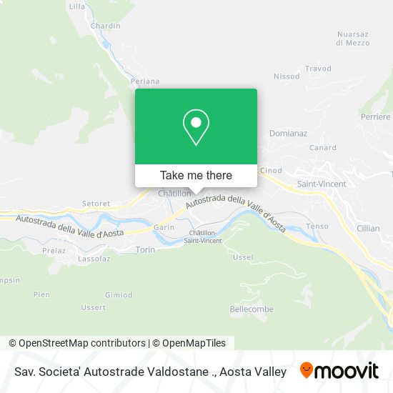 Sav. Societa' Autostrade Valdostane . map