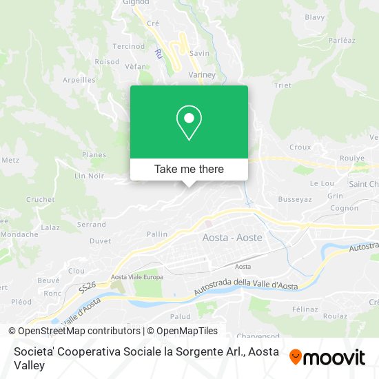 Societa' Cooperativa Sociale la Sorgente Arl. map