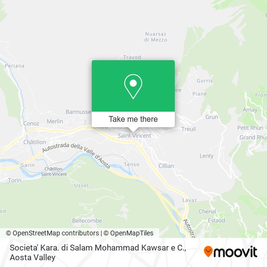 Societa' Kara. di Salam Mohammad Kawsar e C. map