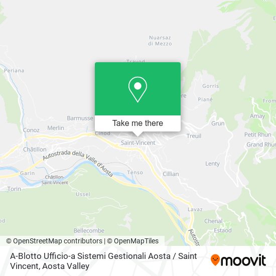 A-Blotto Ufficio-a Sistemi Gestionali Aosta / Saint Vincent map