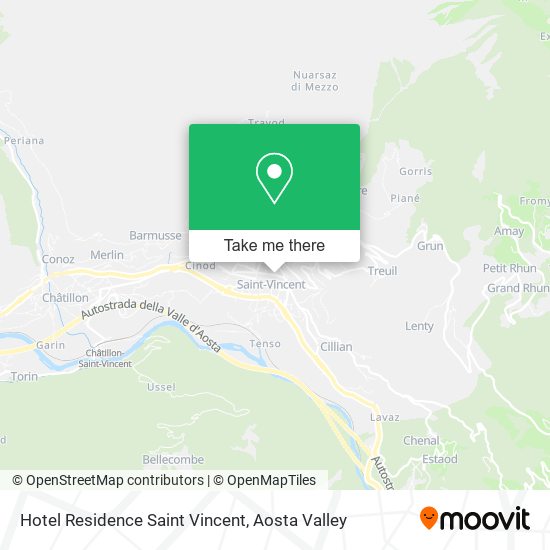 Hotel Residence Saint Vincent map