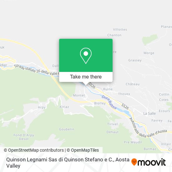 Quinson Legnami Sas di Quinson Stefano e C. map