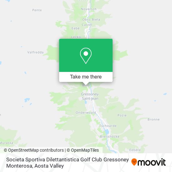 Societa Sportiva Dilettantistica Golf Club Gressoney Monterosa map