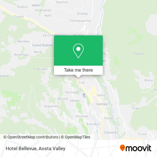 Hotel Bellevue map