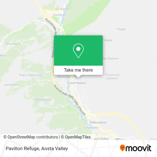 Pavillon Refuge map