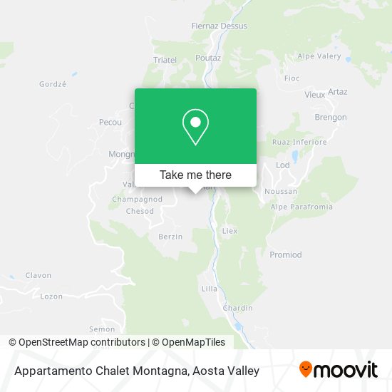 Appartamento Chalet Montagna map