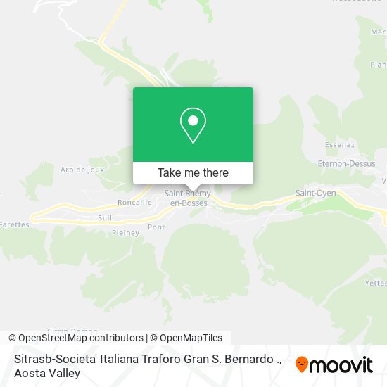 Sitrasb-Societa' Italiana Traforo Gran S. Bernardo . map