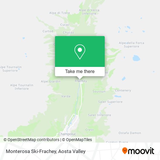 Monterosa Ski-Frachey map