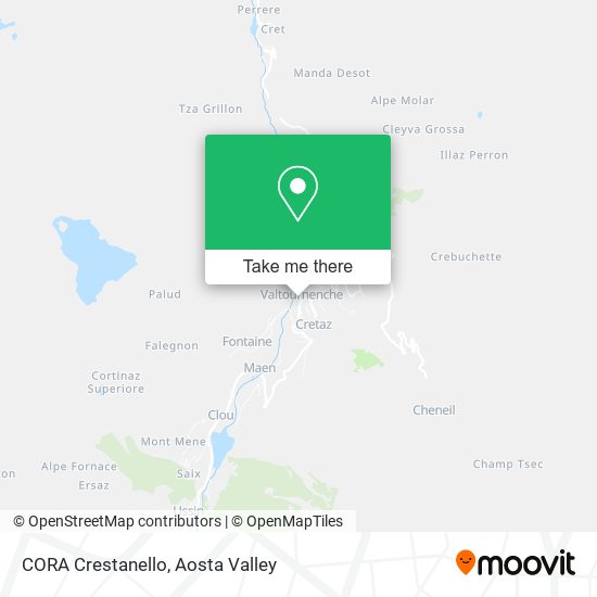 CORA Crestanello map