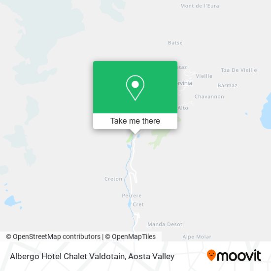 Albergo Hotel Chalet Valdotain map