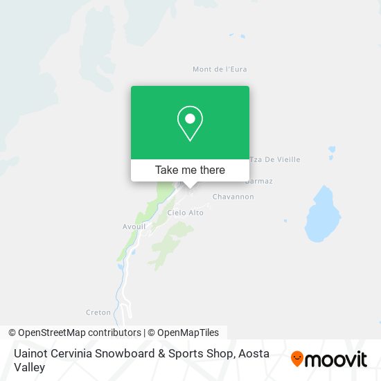 Uainot Cervinia Snowboard & Sports Shop map