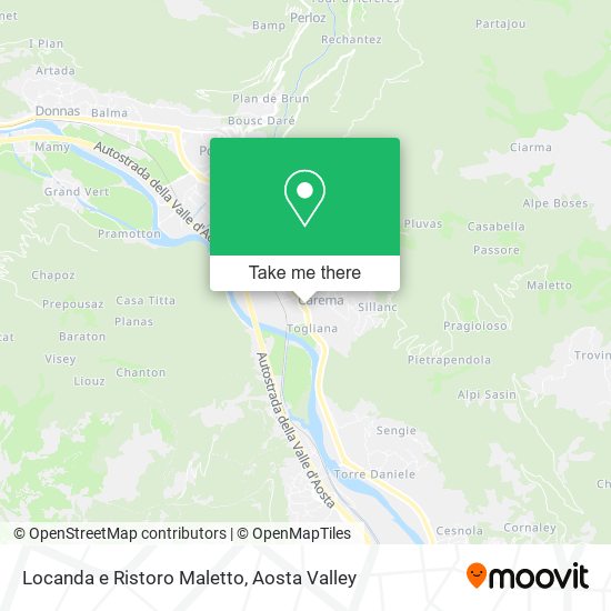Locanda e Ristoro Maletto map