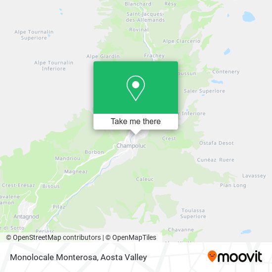 Monolocale Monterosa map