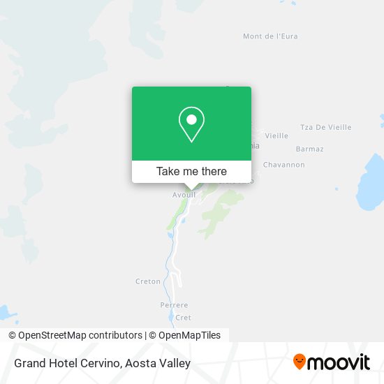 Grand Hotel Cervino map