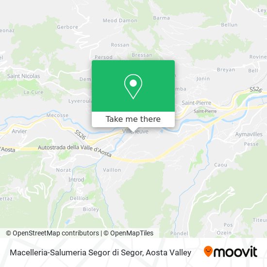 Macelleria-Salumeria Segor di Segor map