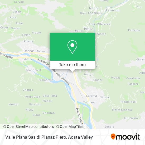 Valle Piana Sas di Planaz Piero map