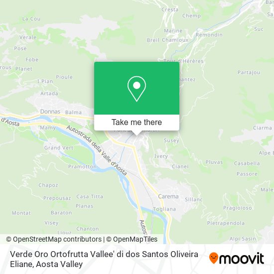 Verde Oro Ortofrutta Vallee' di dos Santos Oliveira Eliane map