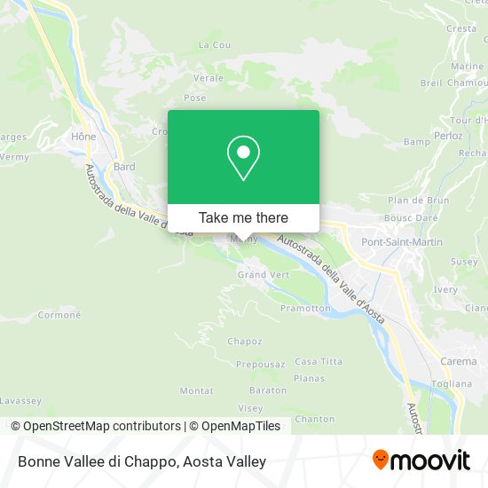 Bonne Vallee di Chappo map