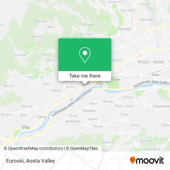 Euroski map