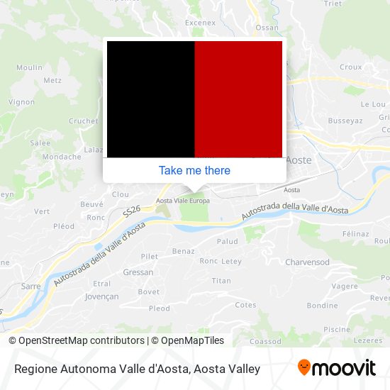 Regione Autonoma Valle d'Aosta map