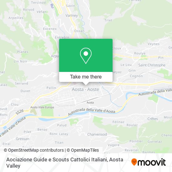 Aociazione Guide e Scouts Cattolici Italiani map