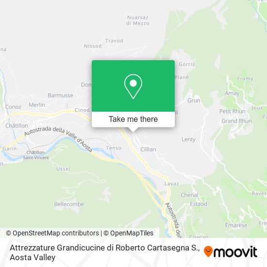 Attrezzature Grandicucine di Roberto Cartasegna S. map