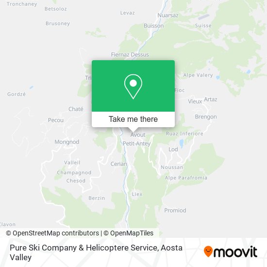 Pure Ski Company & Helicoptere Service map