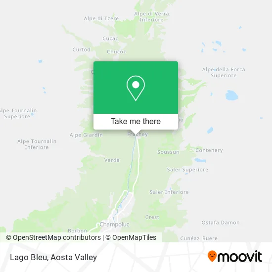 Lago Bleu map