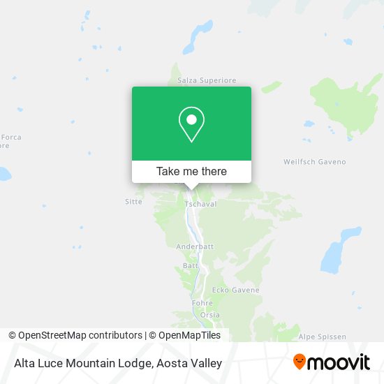 Alta Luce Mountain Lodge map
