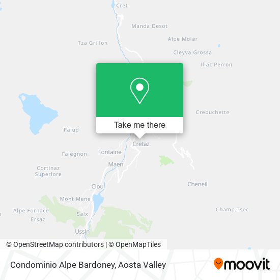 Condominio Alpe Bardoney map