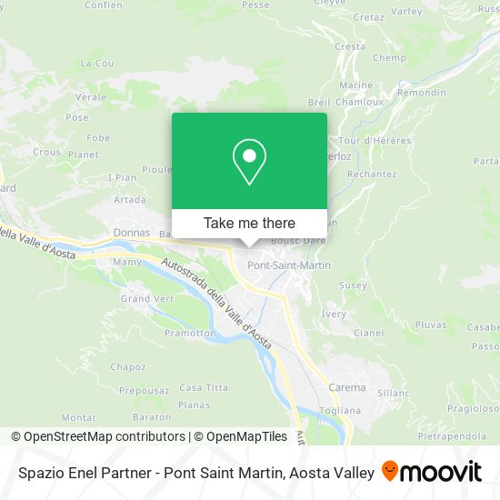 Spazio Enel Partner - Pont Saint Martin map