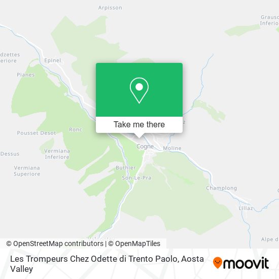 Les Trompeurs Chez Odette di Trento Paolo map