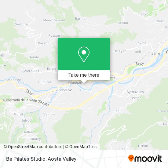 Be Pilates Studio map