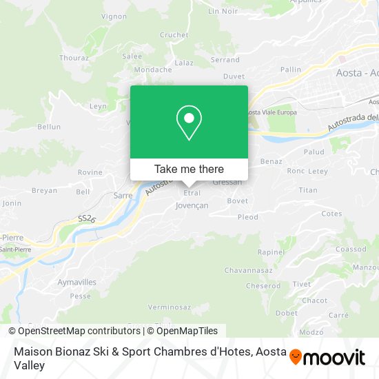 Maison Bionaz Ski & Sport Chambres d'Hotes map