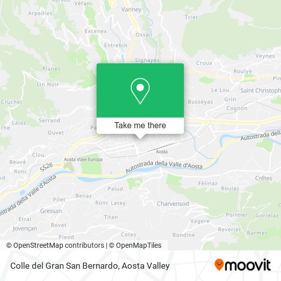 Colle del Gran San Bernardo map